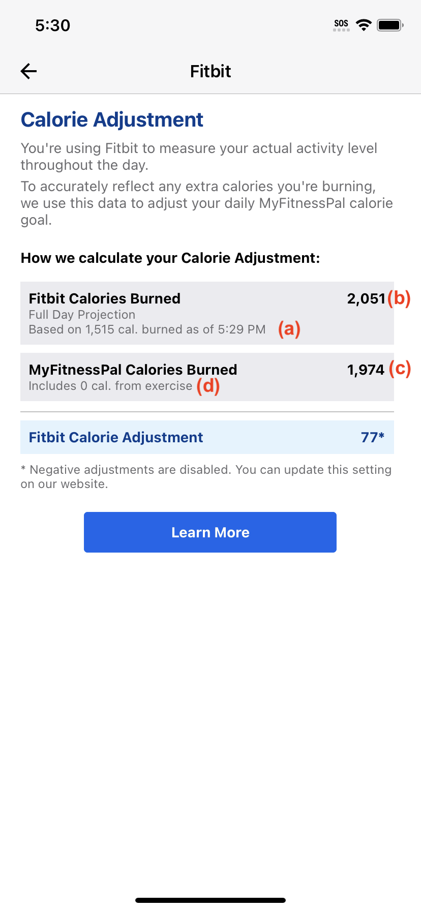 What is the Calorie Adjustment in my Exercise Diary? – MyFitnessPal Help