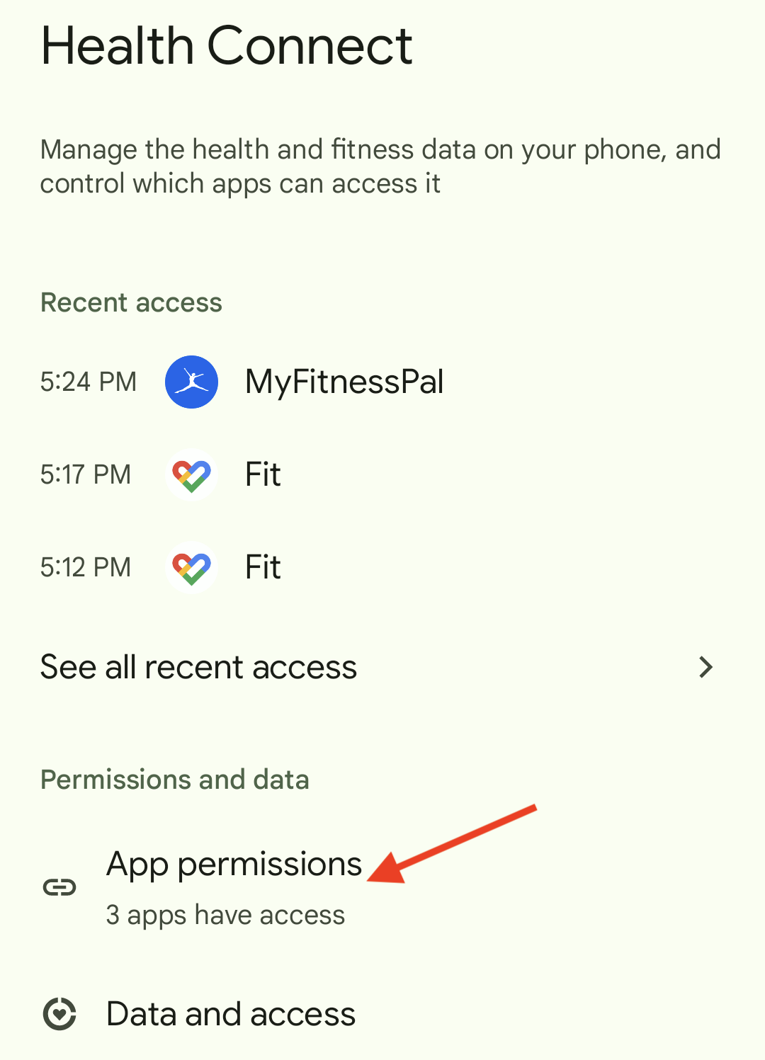 Samsung health and discount myfitnesspal