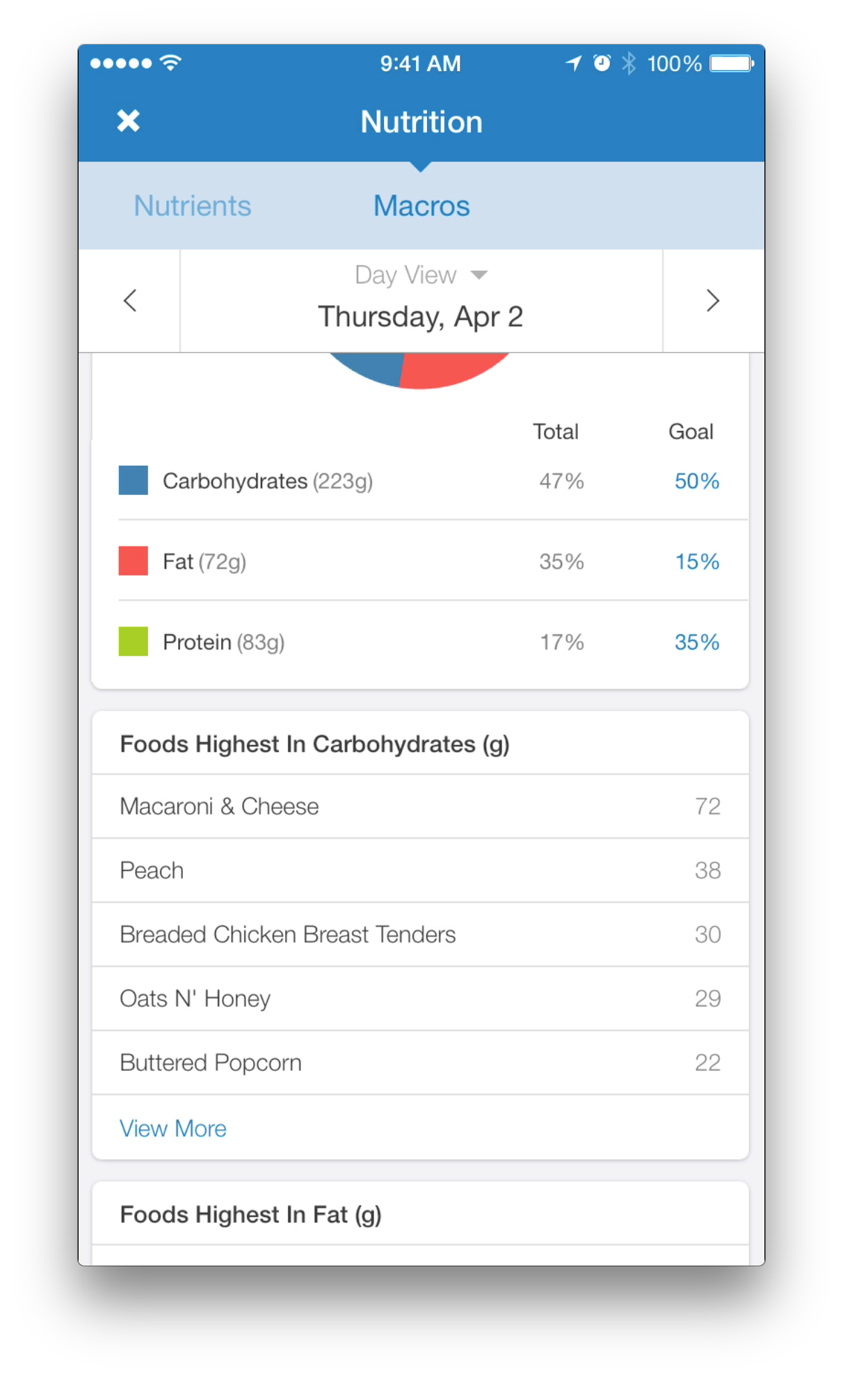 什麼是myfitnesspal高級版的 食品列表 功能 Myfitnesspal 支援