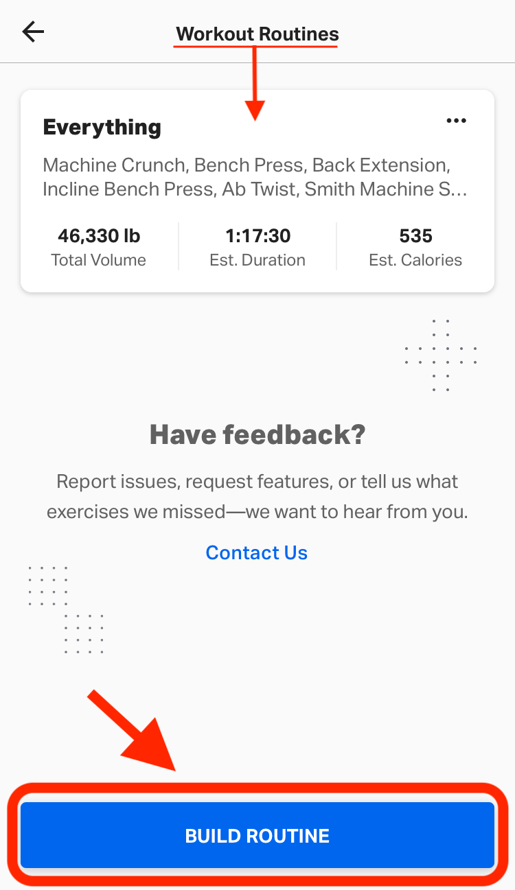 Workout Routines – MyFitnessPal Help