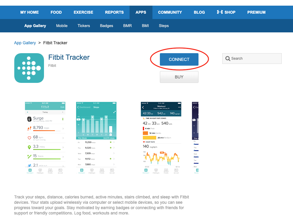 Sync fitbit 2024 and myfitnesspal