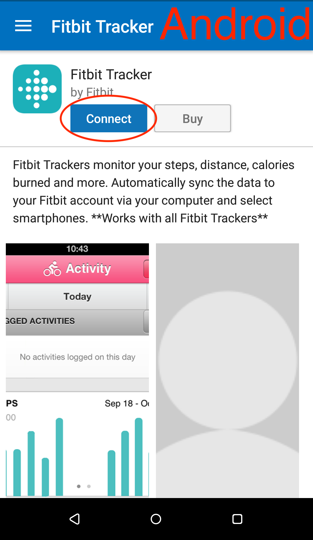 Fitbit sync android hot sale