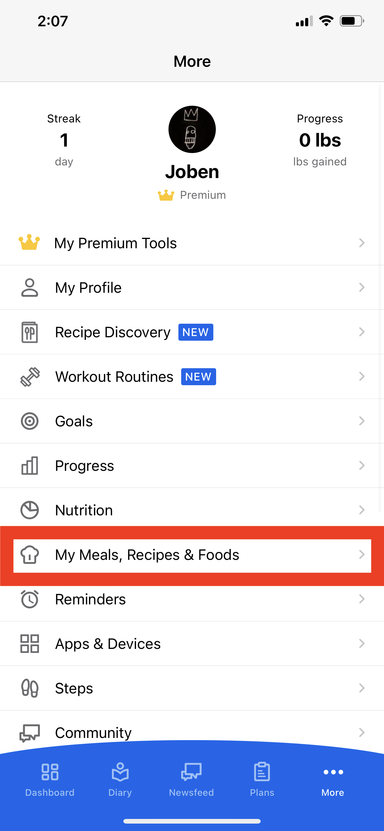 Creating Recipes in MyFitnessPal